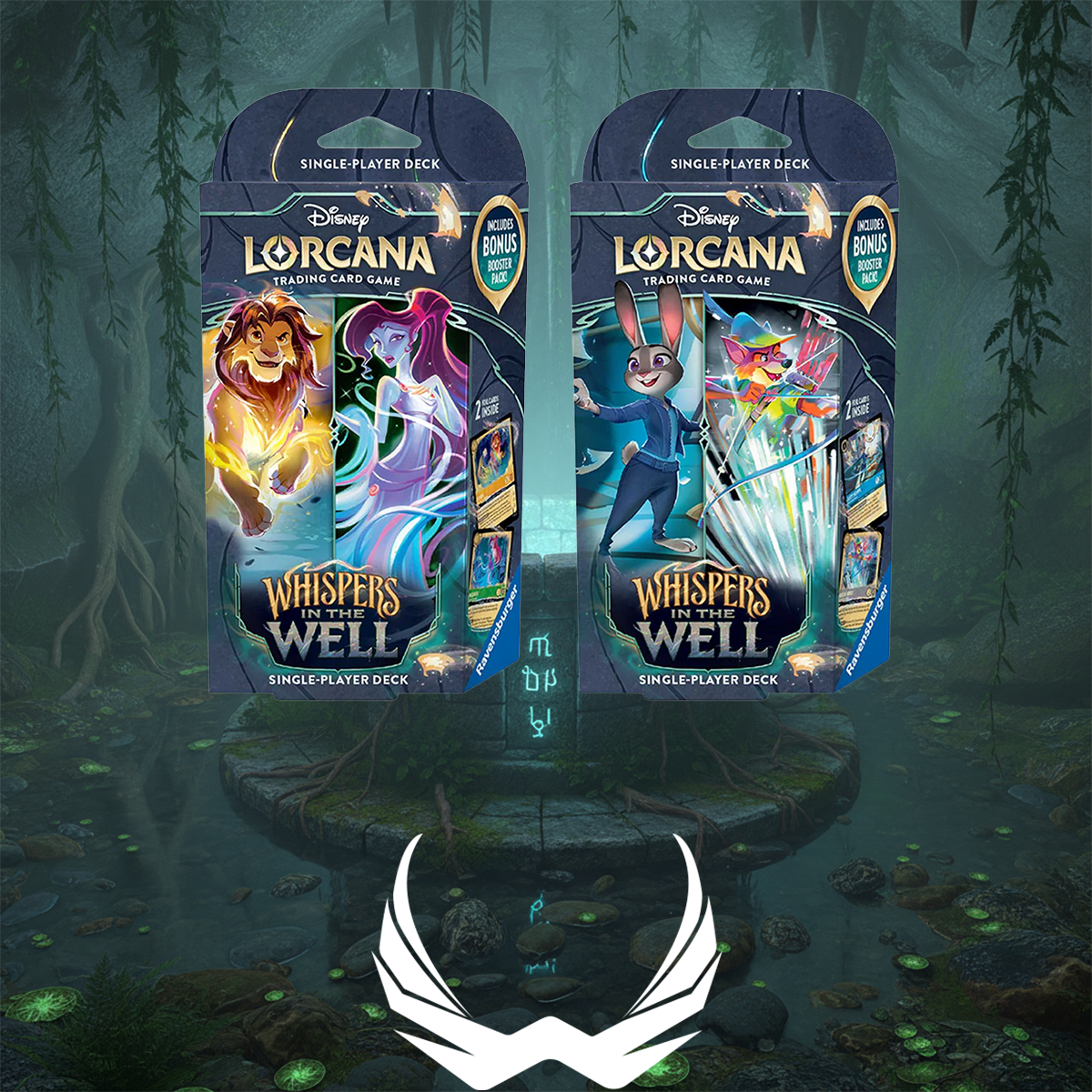 Disney Lorcana TCG - Whispers in the Well Starter Deck CDU Display (8) - Set 10